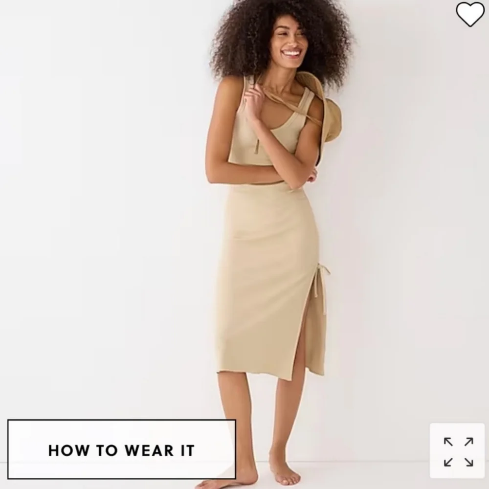 J. Crew Black Ruched Midi Dress